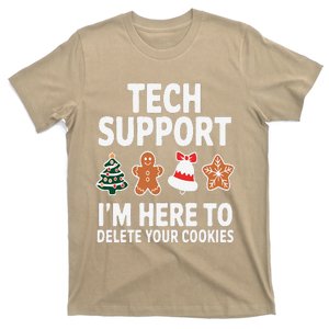 Christmas Tech Support Here To Delete Cookies Xmas T-Shirt