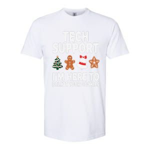 Christmas Tech Support Here To Delete Cookies Xmas Softstyle CVC T-Shirt