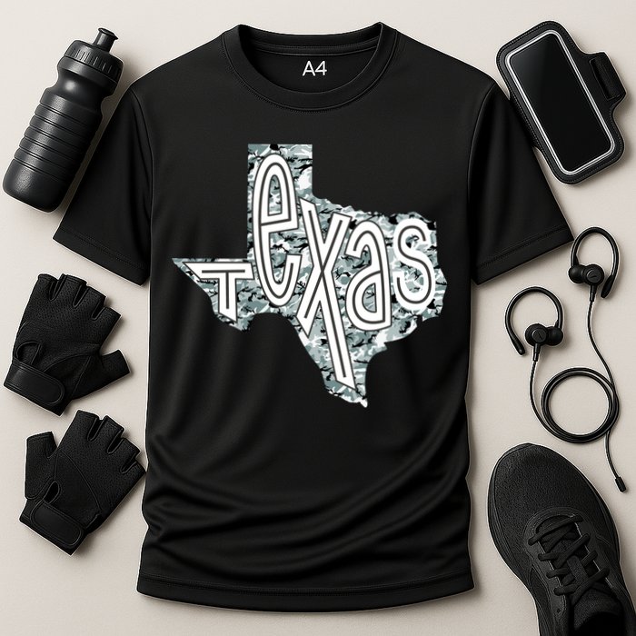 Camouflage Texas State Logo Performance Shirt