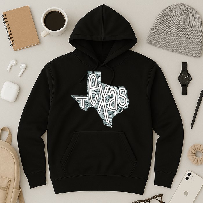 Camouflage Texas State Logo Hoodie