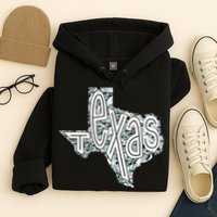 Camouflage Texas State Logo Hoodie