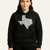 Camouflage Texas State Logo Hoodie