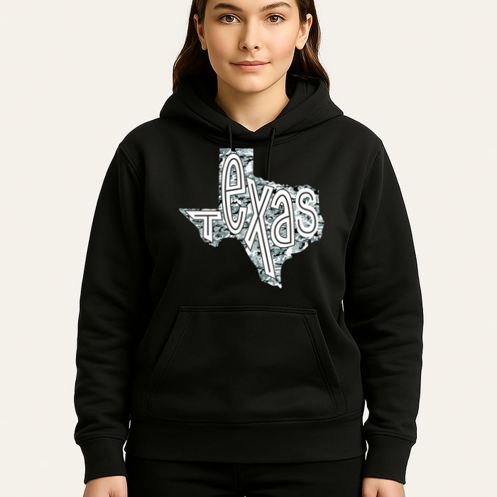 Camouflage Texas State Logo Hoodie