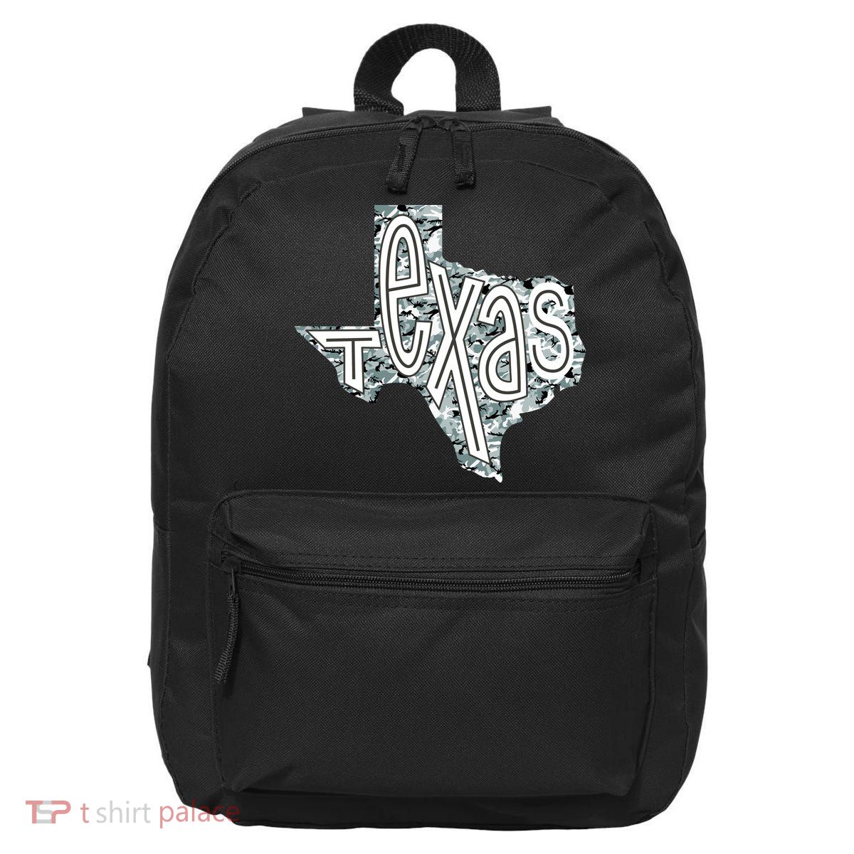 Camouflage Texas State Logo 16 in Basic Backpack