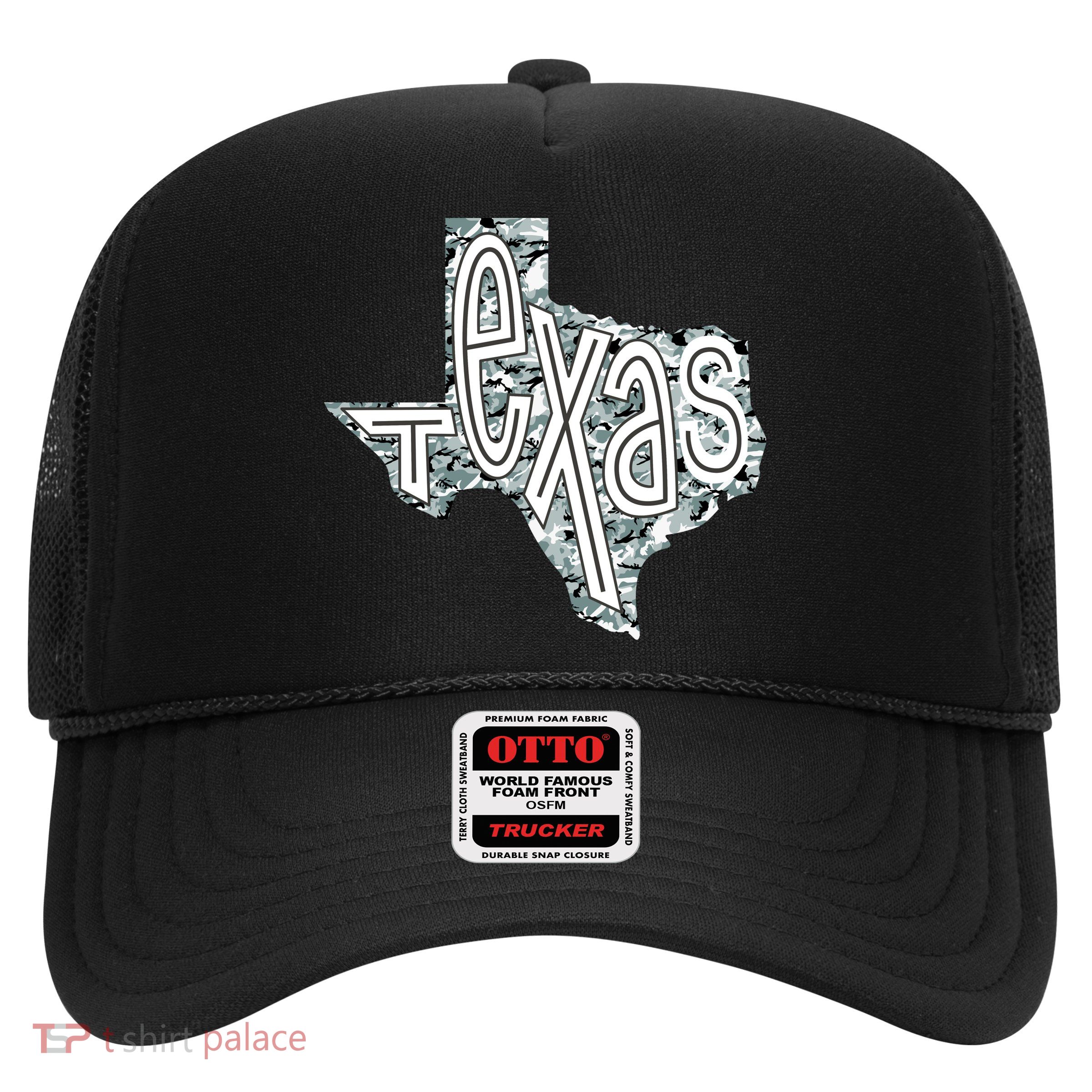 Camouflage Texas State Logo Trucker Hat