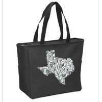 Camouflage Texas State Logo Zip Tote Bag