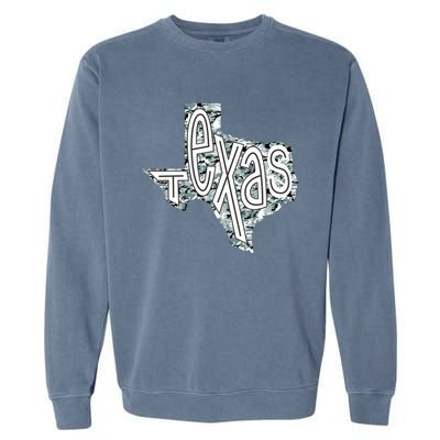 Camouflage Texas State Logo Garment-Dyed Sweatshirt