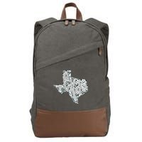 Camouflage Texas State Logo Cotton Canvas Backpack