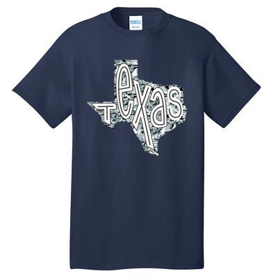 Camouflage Texas State Logo Tall T-Shirt