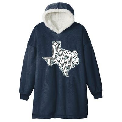 Camouflage Texas State Logo Hooded Wearable Blanket