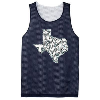 Camouflage Texas State Logo Mesh Reversible Basketball Jersey Tank