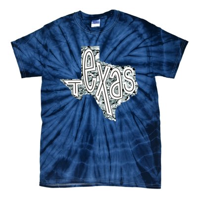 Camouflage Texas State Logo Tie-Dye T-Shirt