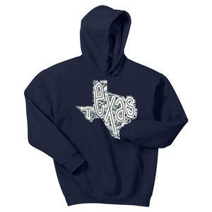 Camouflage Texas State Logo Kids Hoodie