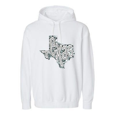 Camouflage Texas State Logo Garment-Dyed Fleece Hoodie