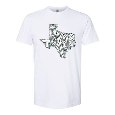 Camouflage Texas State Logo Softstyle CVC T-Shirt