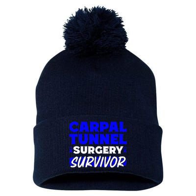 Carpal Tunnel Surgery Survivor Cts Pom Pom 12in Knit Beanie