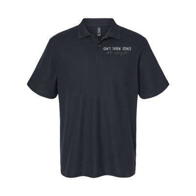 Cant Throw Stones While Washing Feet Softstyle Adult Sport Polo