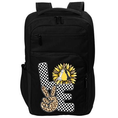 Chess T Shirts Love Chessboard Leopard Sunflower Graphic Plus Size Impact Tech Backpack