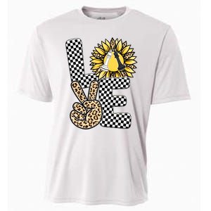 Chess T Shirts Love Chessboard Leopard Sunflower Graphic Plus Size Cooling Performance Crew T-Shirt