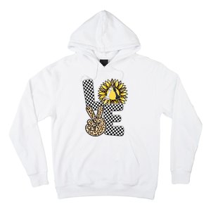 Chess T Shirts Love Chessboard Leopard Sunflower Graphic Plus Size Hoodie