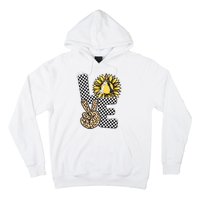 Chess T Shirts Love Chessboard Leopard Sunflower Graphic Plus Size Hoodie