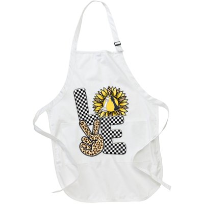 Chess T Shirts Love Chessboard Leopard Sunflower Graphic Plus Size Apron