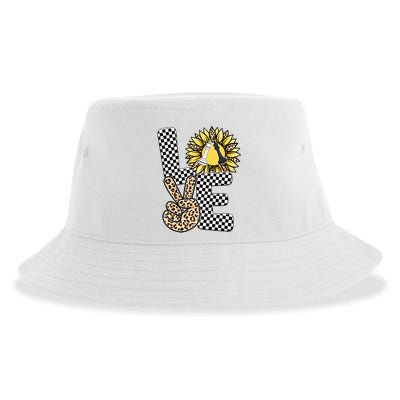Chess T Shirts Love Chessboard Leopard Sunflower Graphic Plus Size Sustainable Bucket Hat