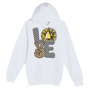 Chess T Shirts Love Chessboard Leopard Sunflower Graphic Plus Size Premium Pullover Hoodie