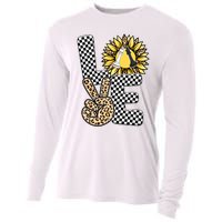 Chess T Shirts Love Chessboard Leopard Sunflower Graphic Plus Size Cooling Performance Long Sleeve Crew