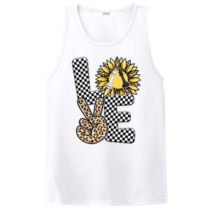 Chess T Shirts Love Chessboard Leopard Sunflower Graphic Plus Size PosiCharge Competitor Tank