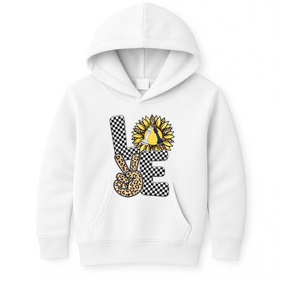 Chess T Shirts Love Chessboard Leopard Sunflower Graphic Plus Size Kids Hoodie