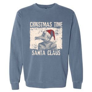 Christmas Time Santa Claus Plague Doctor Quarantine Pandemic Gift Garment-Dyed Sweatshirt