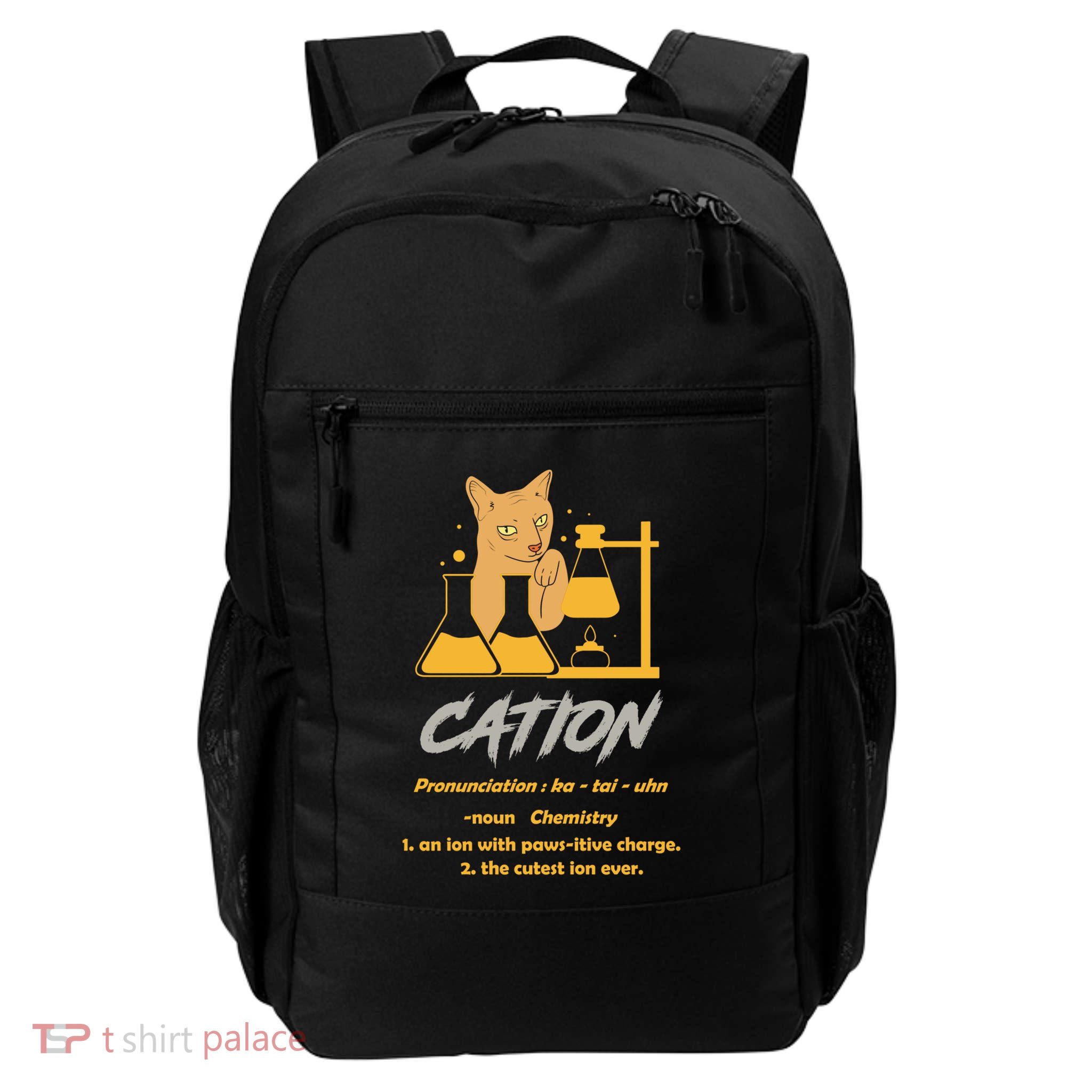 Chemistry Teacher Science Geek Cation Chemistry Cat Great Gift Daily Commute Backpack