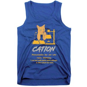 Chemistry Teacher Science Geek Cation Chemistry Cat Great Gift Tank Top