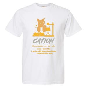 Chemistry Teacher Science Geek Cation Chemistry Cat Great Gift Garment-Dyed Heavyweight T-Shirt