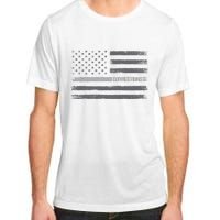 Corrections Thin Silver Line Flag For Correctional Officer Adult ChromaSoft Performance T-Shirt