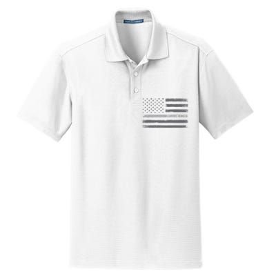 Corrections Thin Silver Line Flag For Correctional Officer Dry Zone Grid Polo