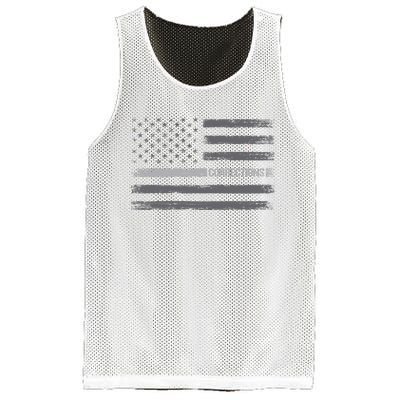 Corrections Thin Silver Line Flag For Correctional Officer Mesh Reversible Basketball Jersey Tank