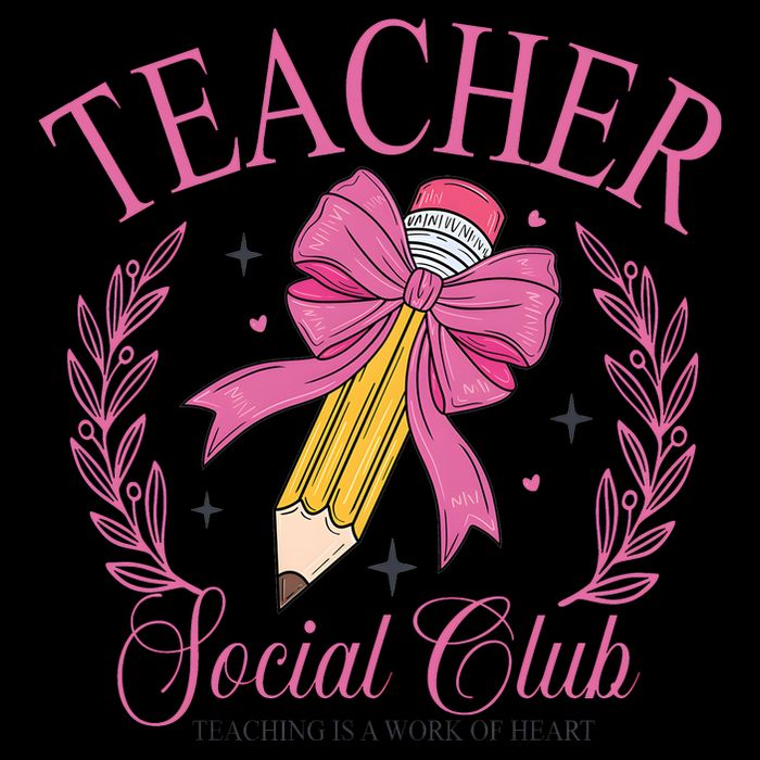 Coquette Teacher Social Club Teacher Is A Work Of Heart Backpack