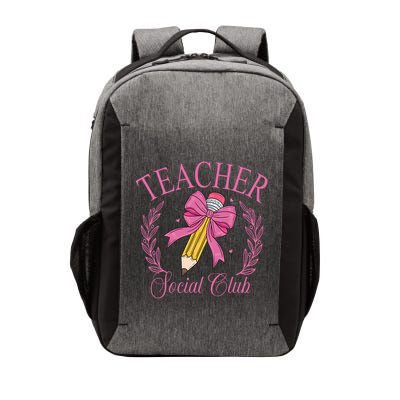 Coquette Teacher Social Club Teacher Is A Work Of Heart Vector Backpack