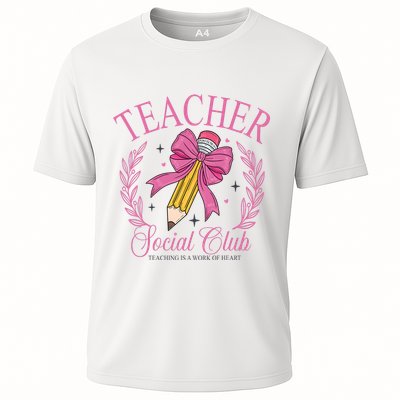 Coquette Teacher Social Club Teacher Is A Work Of Heart Performance Shirt