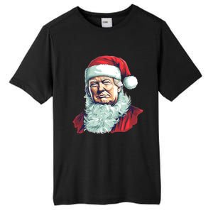 Christmas Trump Santa Outfit Art Portrait Graphic Gift Tall Fusion ChromaSoft Performance T-Shirt