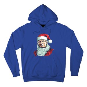 Christmas Trump Santa Outfit Art Portrait Graphic Gift Hoodie