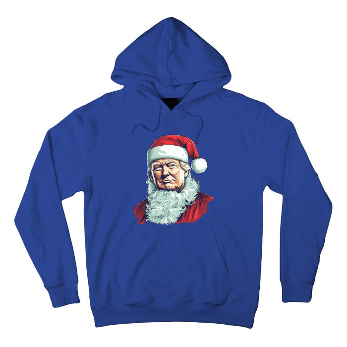 Christmas Trump Santa Outfit Art Portrait Graphic Gift Hoodie