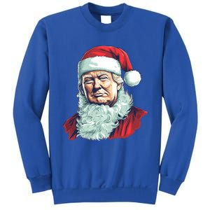 Christmas Trump Santa Outfit Art Portrait Graphic Gift Sweatshirt