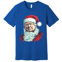 Christmas Trump Santa Outfit Art Portrait Graphic Gift Premium T-Shirt