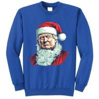 Christmas Trump Santa Outfit Art Portrait Graphic Gift Tall Sweatshirt