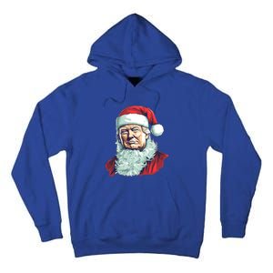 Christmas Trump Santa Outfit Art Portrait Graphic Gift Tall Hoodie