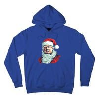 Christmas Trump Santa Outfit Art Portrait Graphic Gift Tall Hoodie