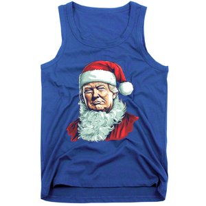 Christmas Trump Santa Outfit Art Portrait Graphic Gift Tank Top